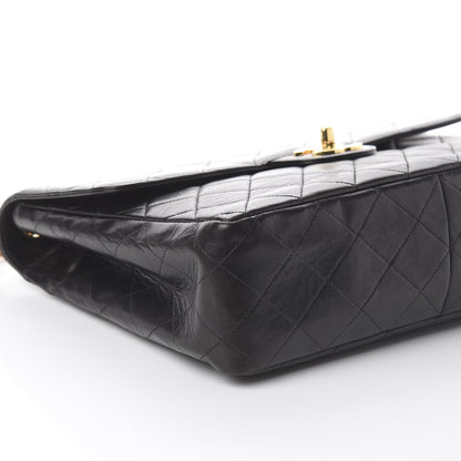 Chanel Lambskin Quilted Jumbo Single Flap Black 5 of 10