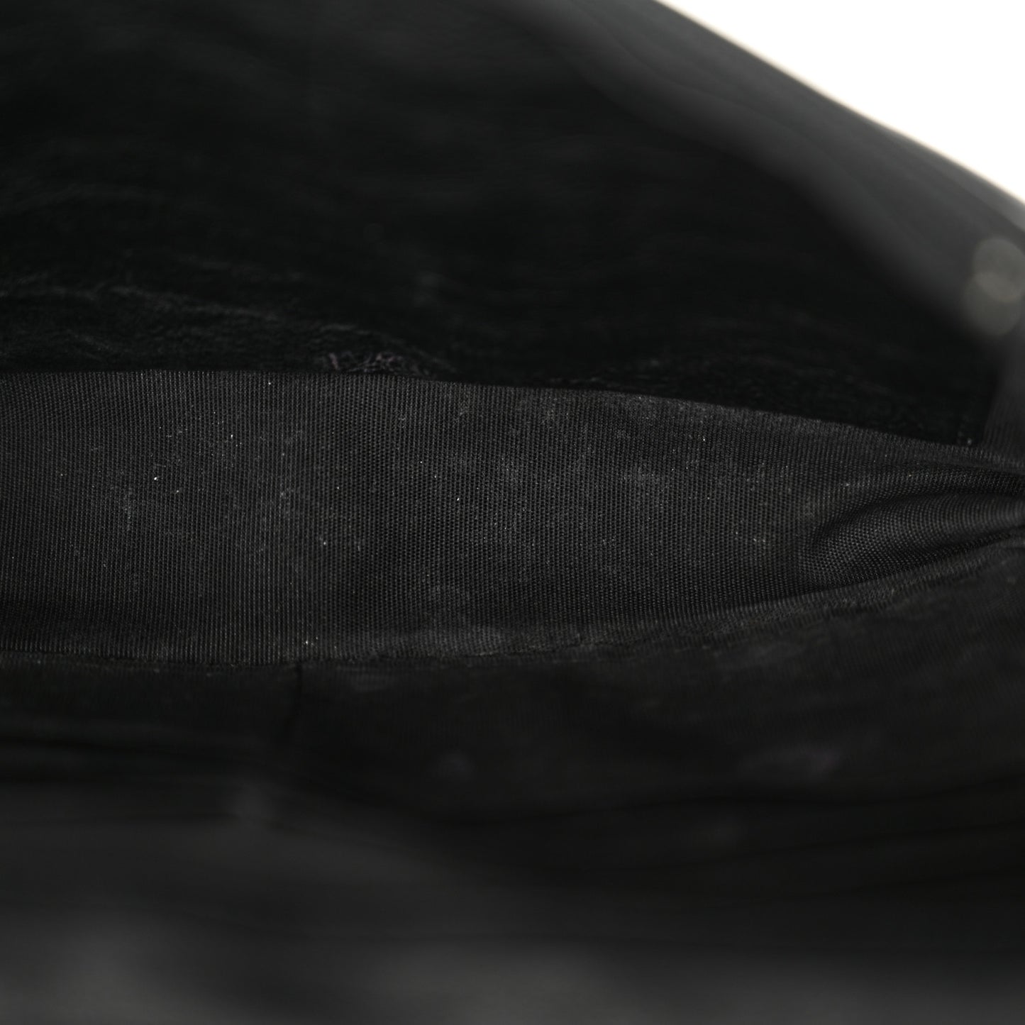 Calfskin Quilted Chain Around Boy Wallet On Chain WOC Black