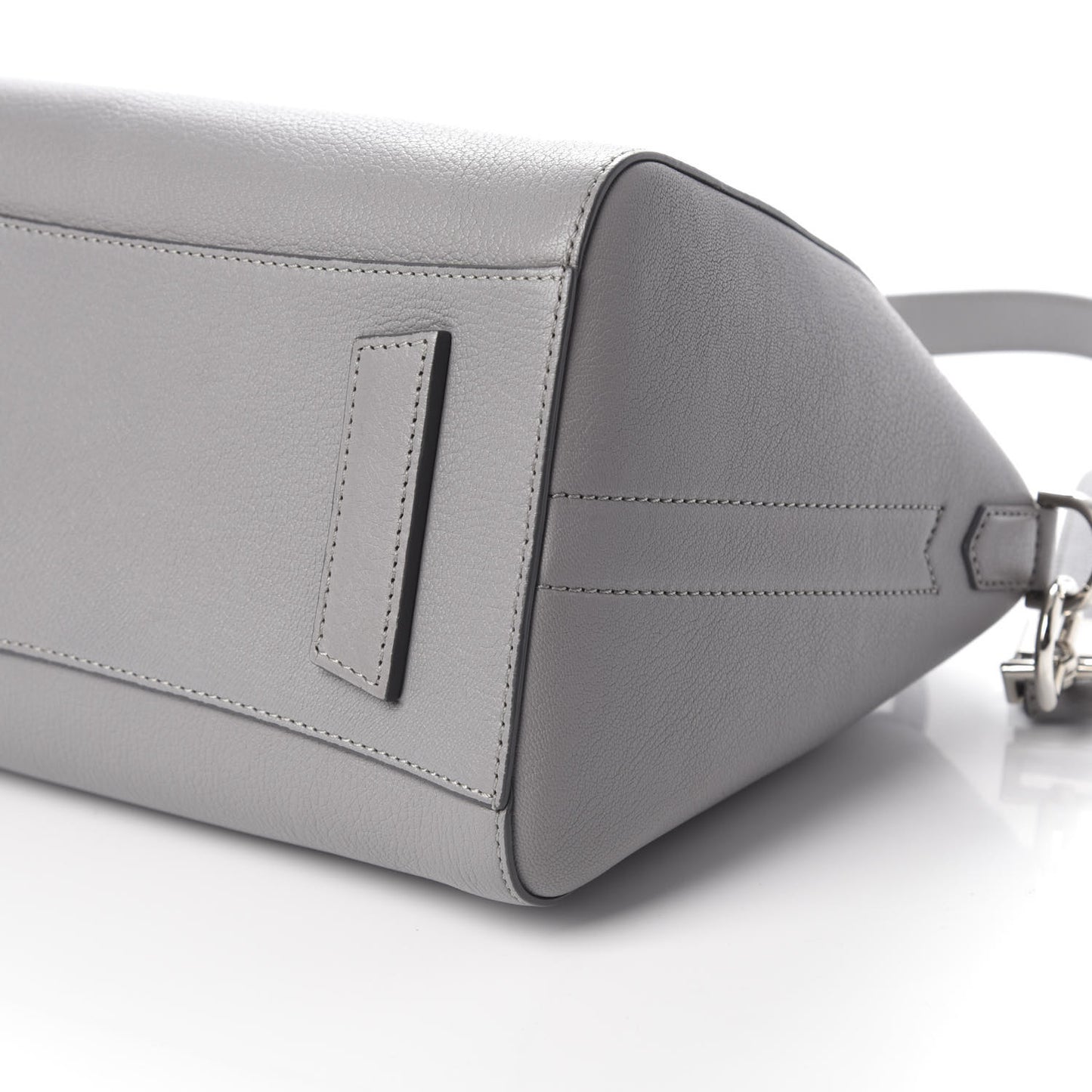 Sugar Goatskin Small Antigona Pearl Grey
