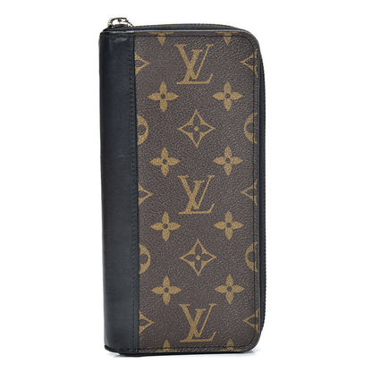 Louis Vuitton Monogram Macassar Vertical Zippy Wallet 1 of 7