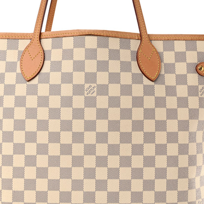 Louis Vuitton Damier Azur Neo Neverfull MM Rose Ballerine 7 of 14