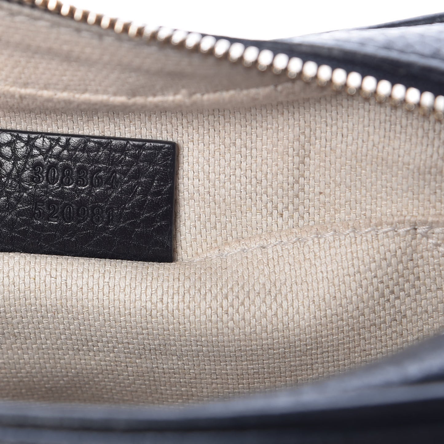 Pebbled Calfskin Small Soho Disco Bag Black