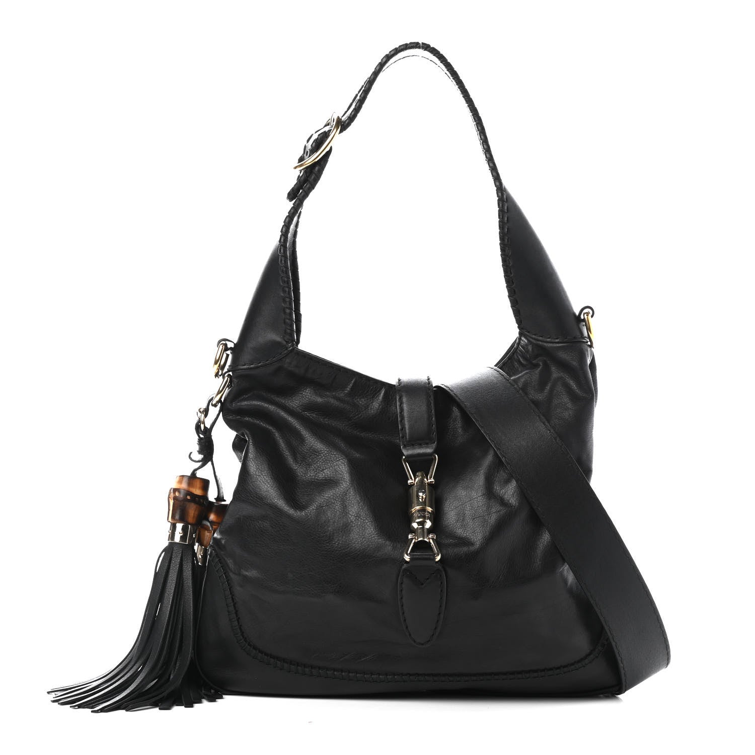 Gucci Calfskin Medium New Jackie Hobo Black 1 of 4