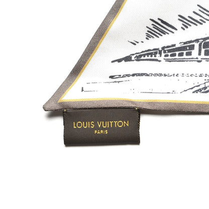 Louis Vuitton Silk LV Comics Bandeau Taupe 5 of 6