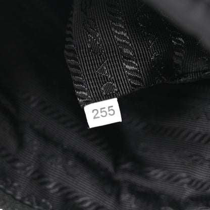Prada Re-Nylon Vela Saffiano Pocket Double Zip Shoulder Bag Black Black 7 of 10