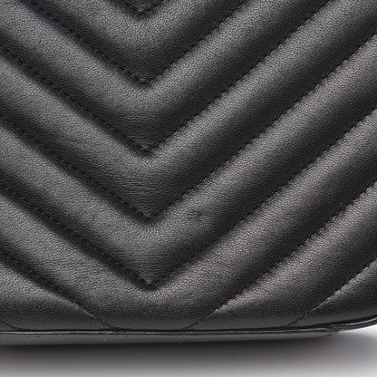 Saint Laurent Lambskin Chevron Small Classic Monogram Camera Bag Nero Black 10 of 12