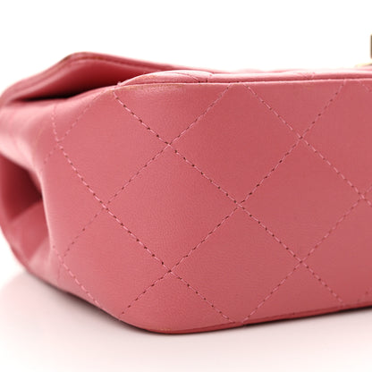 Chanel Lambskin Quilted Valentine Charms Mini Rectangular Flap Pink 9 of 13