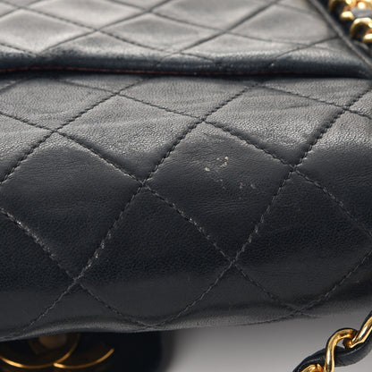 Chanel Lambskin Quilted Small Double Flap Navy 14 of 14