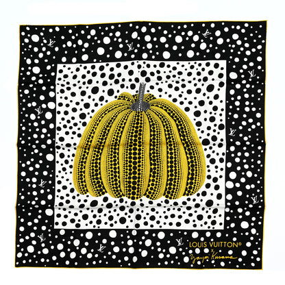 Louis Vuitton LV x YK Kusama Infinity Dots Scarf Black Yellow 1 of 3