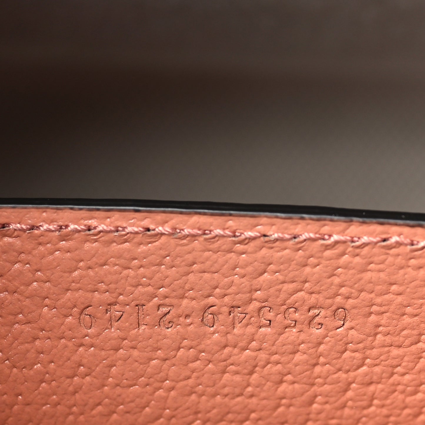 Monogram Textured Dollar Calfskin Ophidia Pouch Cloche Rose Pink