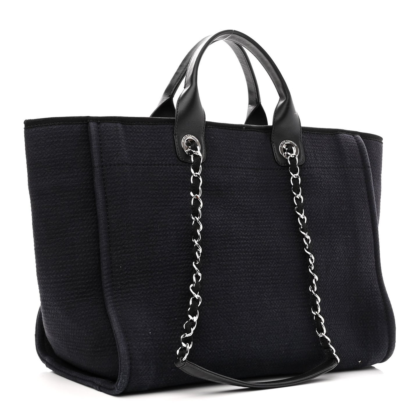 Mixed Fibers Large Deauville Tote Black