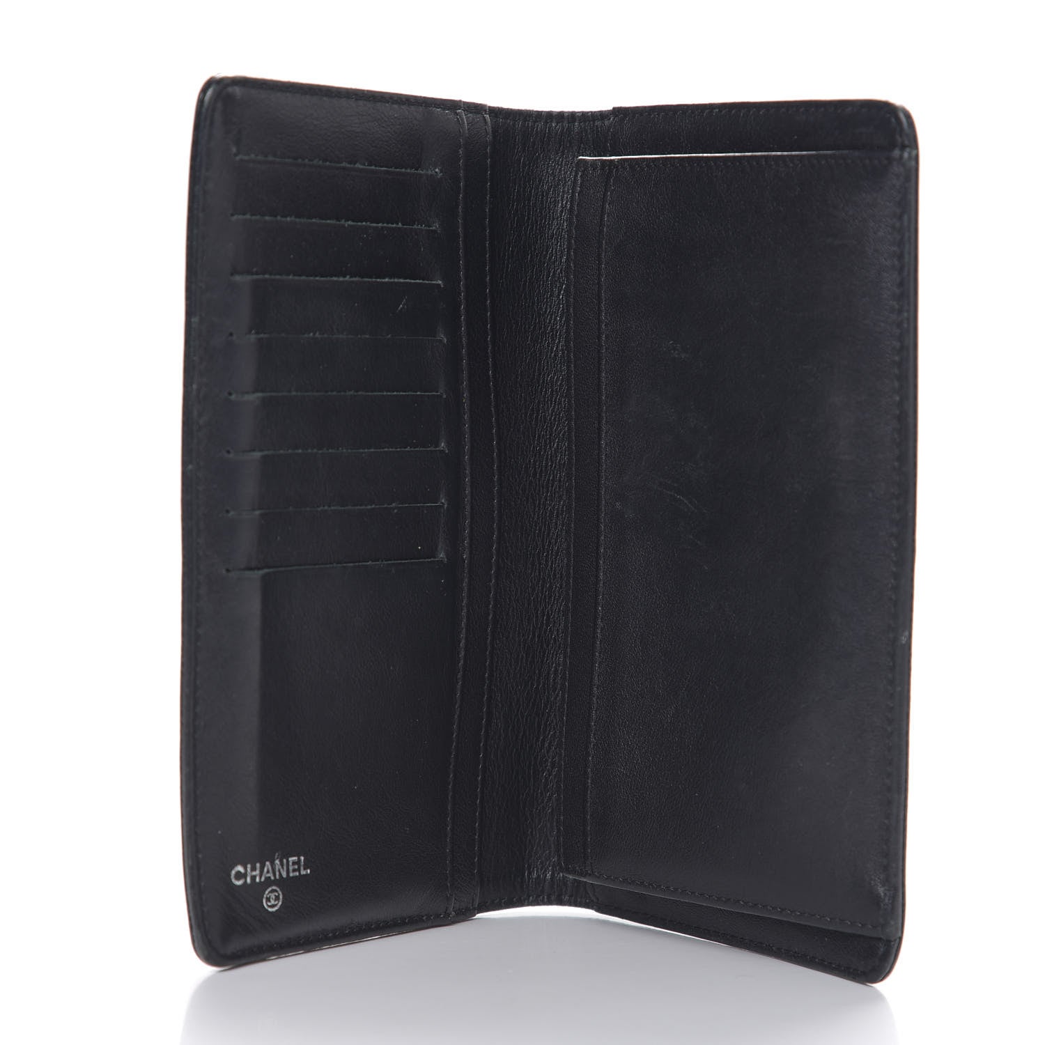 Chanel Caviar Timeless CC Yen Wallet Black 4 of 8