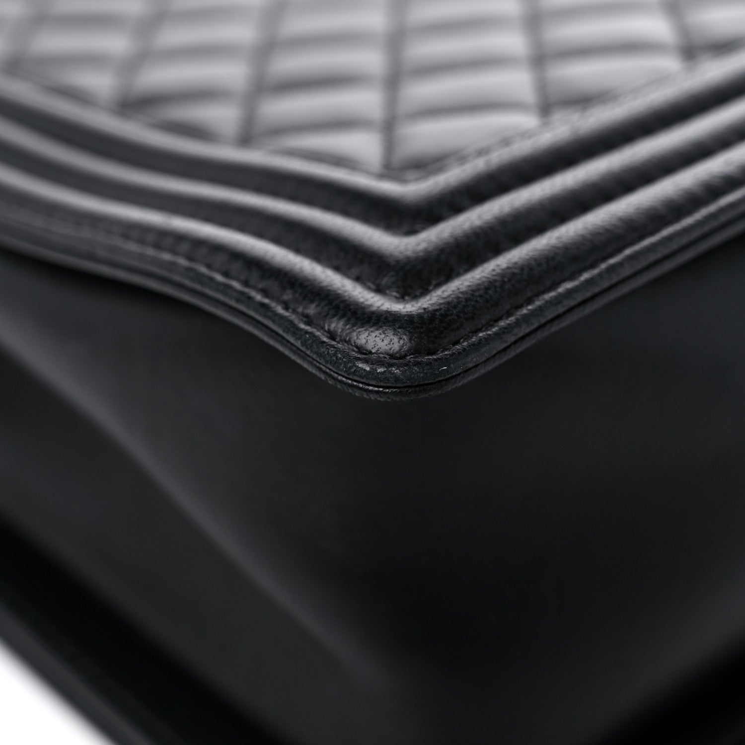 Chanel Lambskin Quilted Large Boy Flap Black 11 of 12