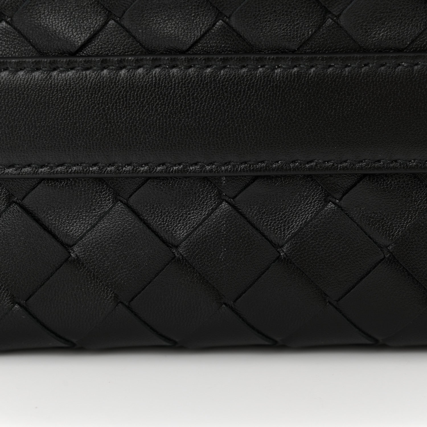 Bottega Veneta Calfskin Nappa Intrecciato Mini Wallace Black 13 of 13