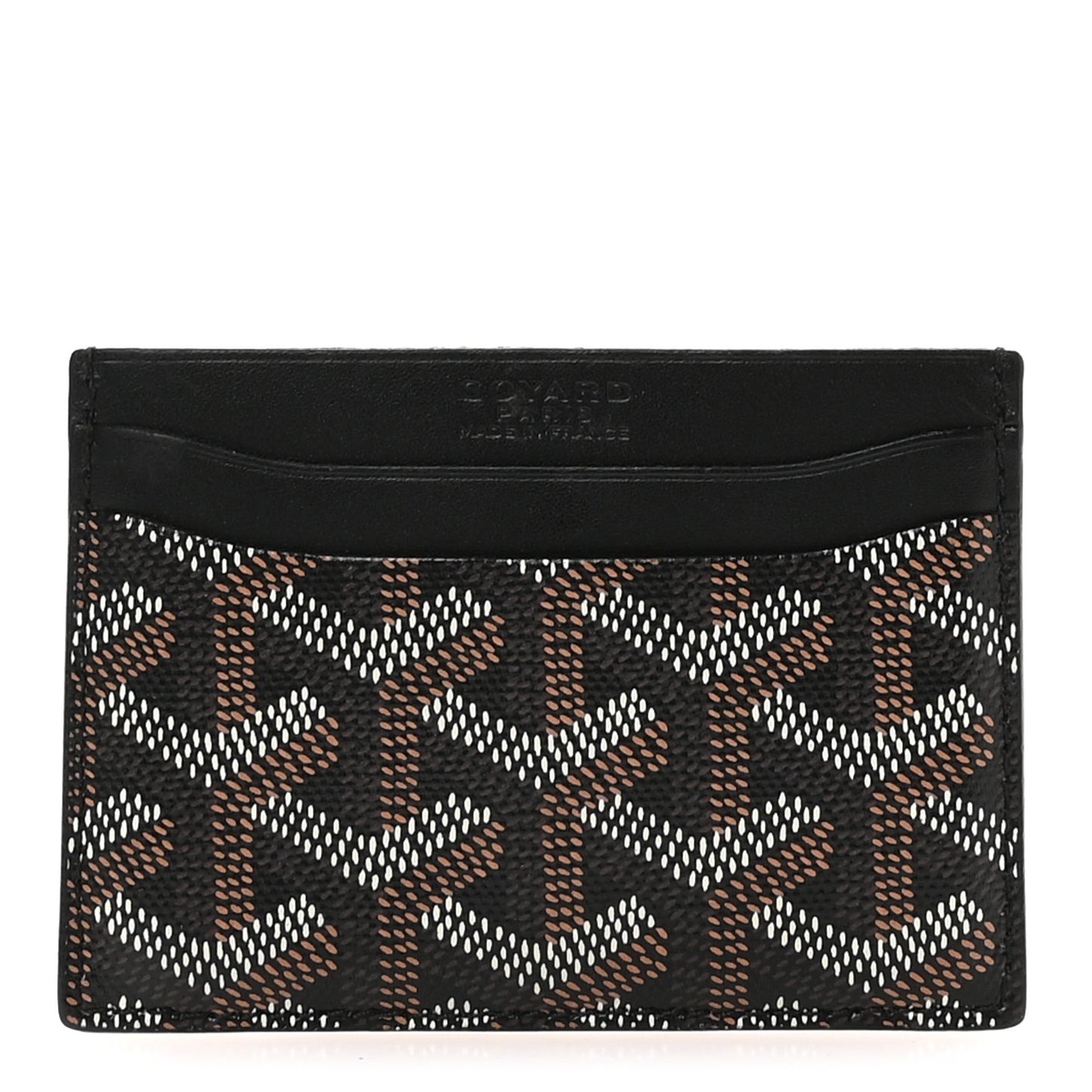 Goyardine Saint Sulpice Card Holder Black