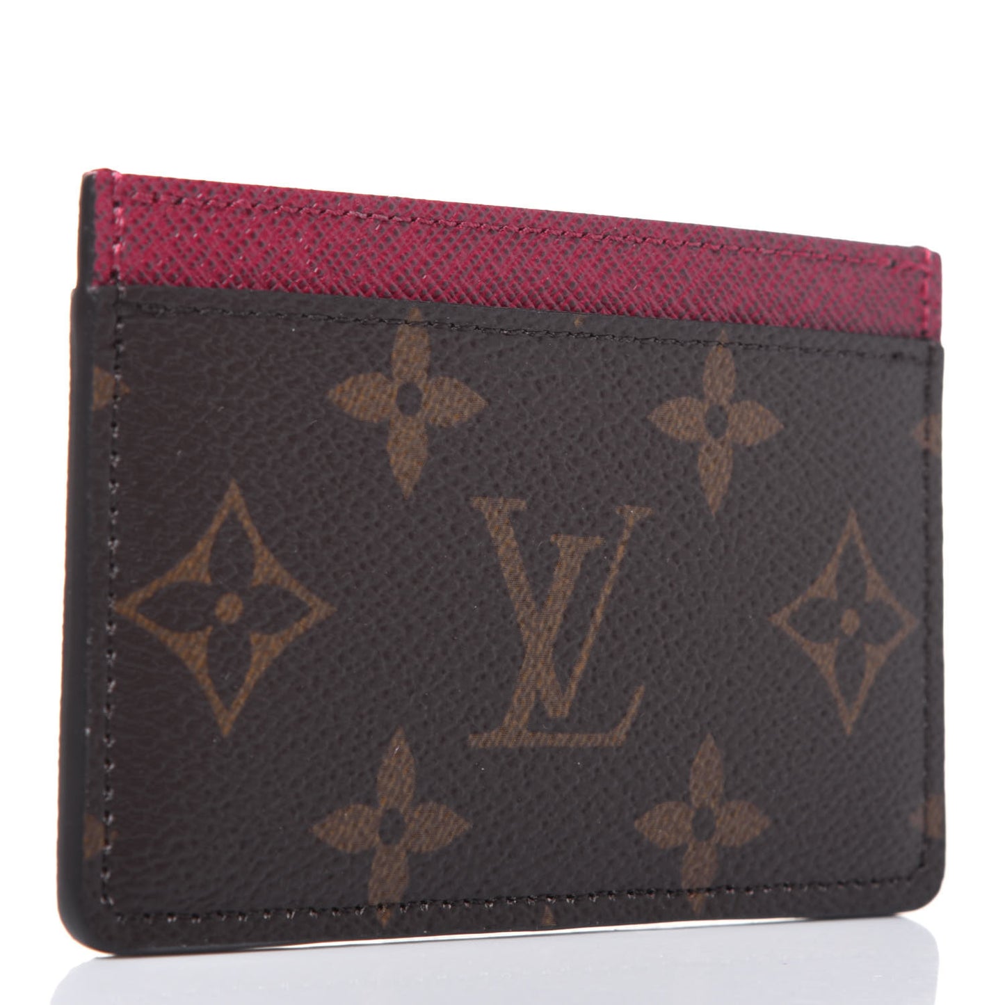 Monogram Card Holder Fuchsia