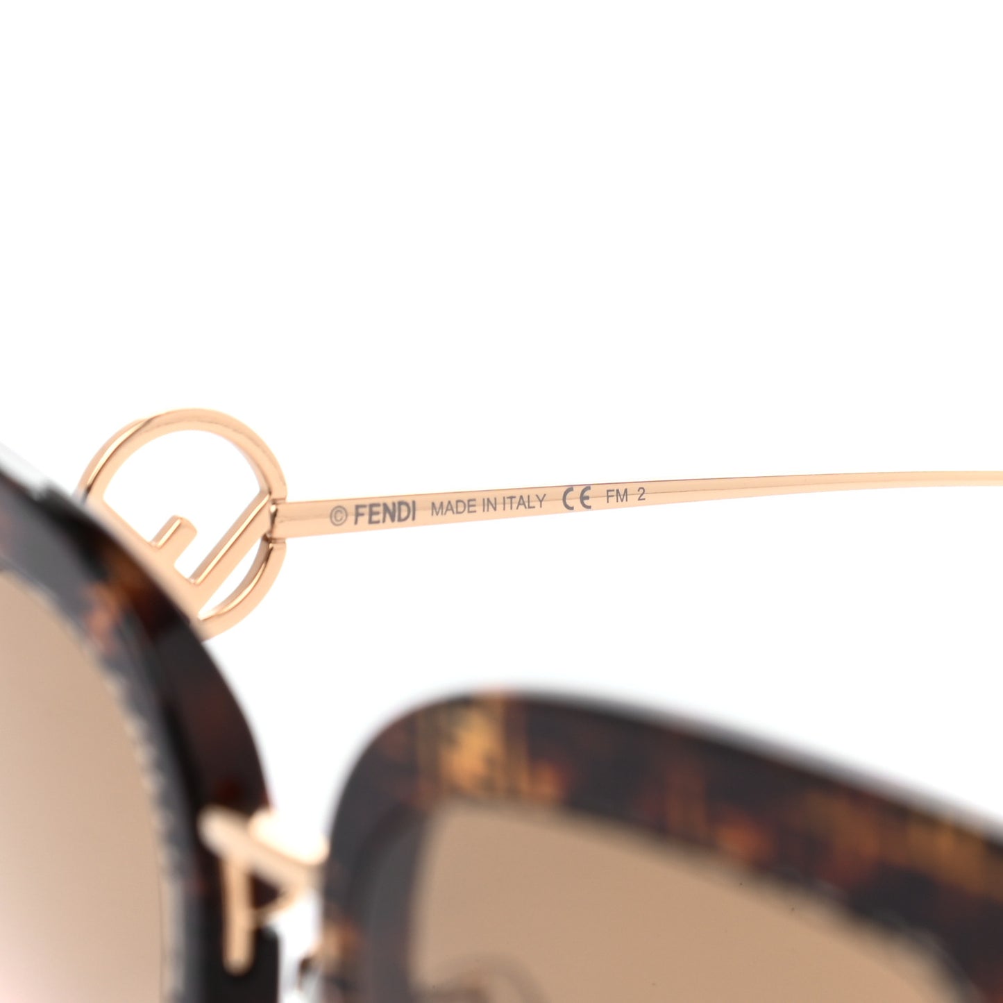 Acetate Metal F is Fendi FF Square Cat Eye Sunglasses FF 0424/F/S Havana