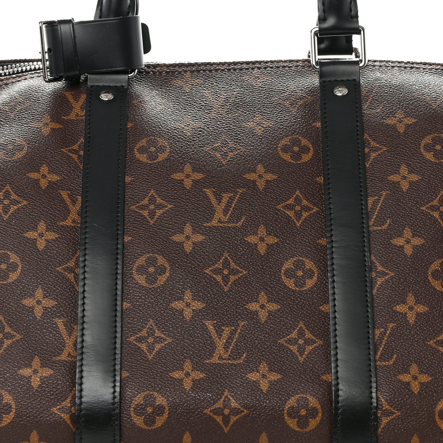 Louis Vuitton Monogram Macassar Keepall Bandouliere 55 6 of 8