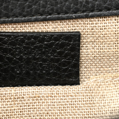 Gucci Dollar Calfskin Small Interlocking G Shoulder Bag Black 7 of 13