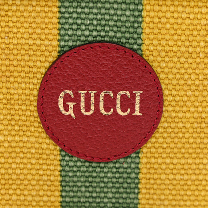 Gucci Canvas Marley Stripe Script Logo Mini Gucci 100 Crossbody Bag Red 6 of 9