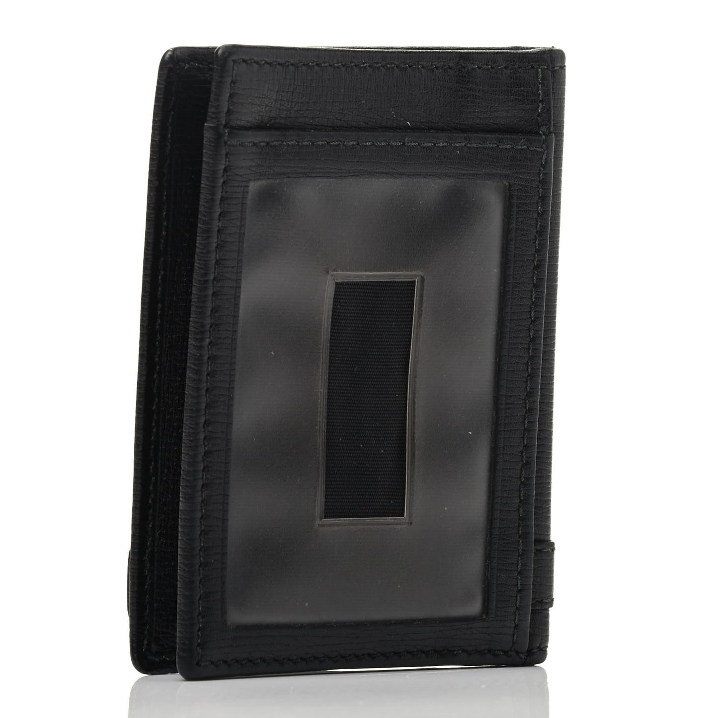 Calfskin Bi-Fold Wallet Black