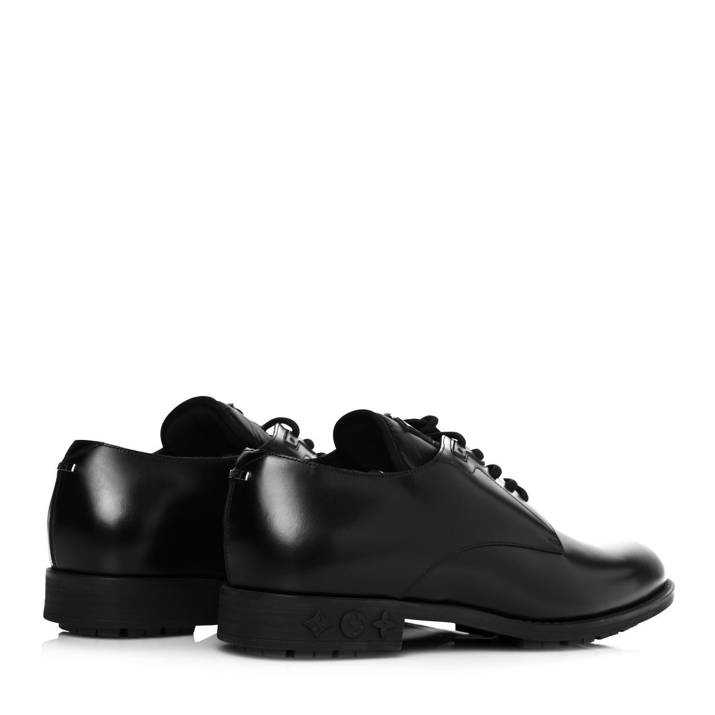 Calfskin Mens Formal Derby Shoes 9 Black