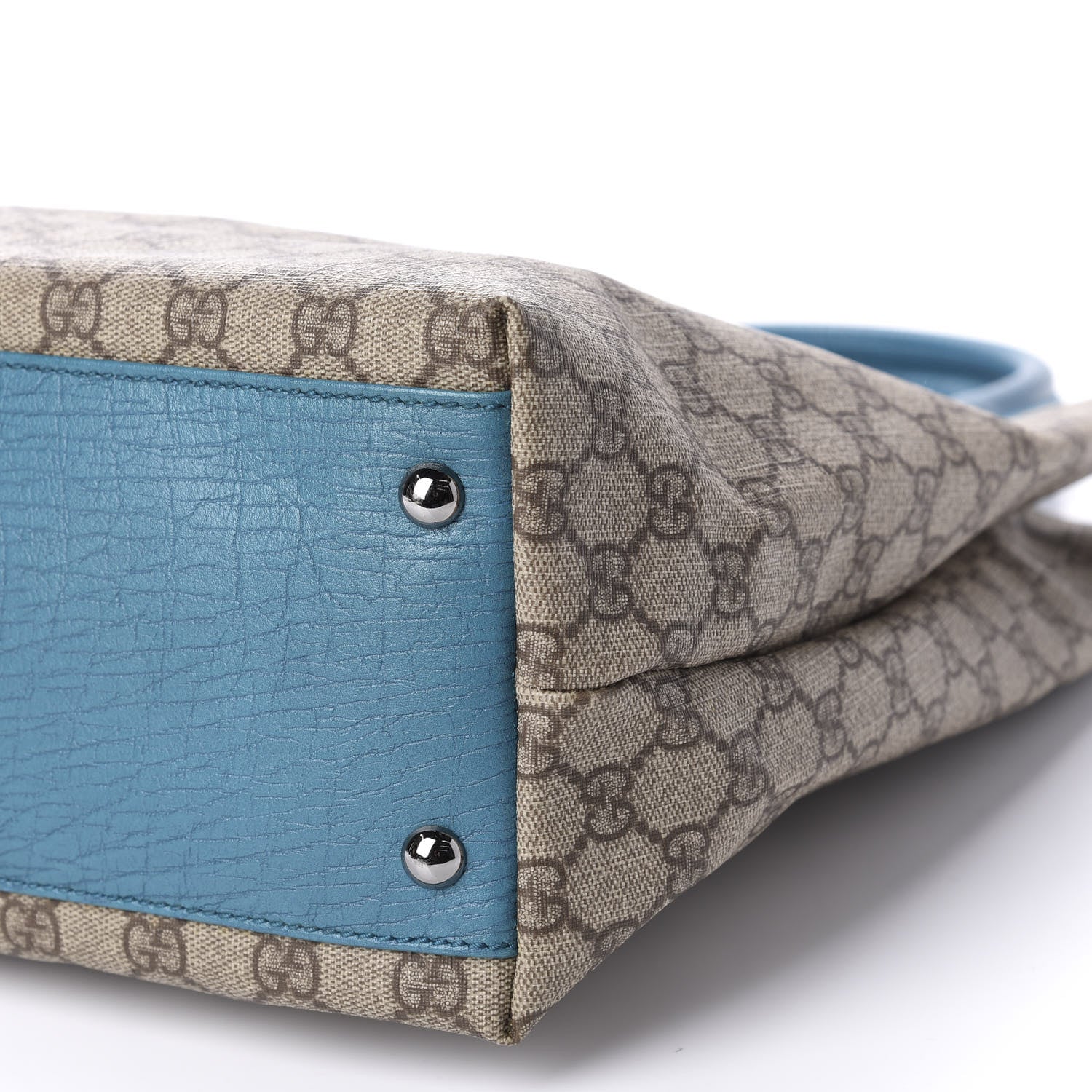 Gucci GG Plus Monogram Small Vertical Tote Turquoise 7 of 10
