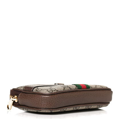 Gucci GG Supreme Monogram Web Ophidia Belted iPhone Case 85 34 Dark Brown 4 of 12