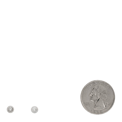 Cartier 18K White Gold Diamond MM D'Amour Earrings 2 of 5