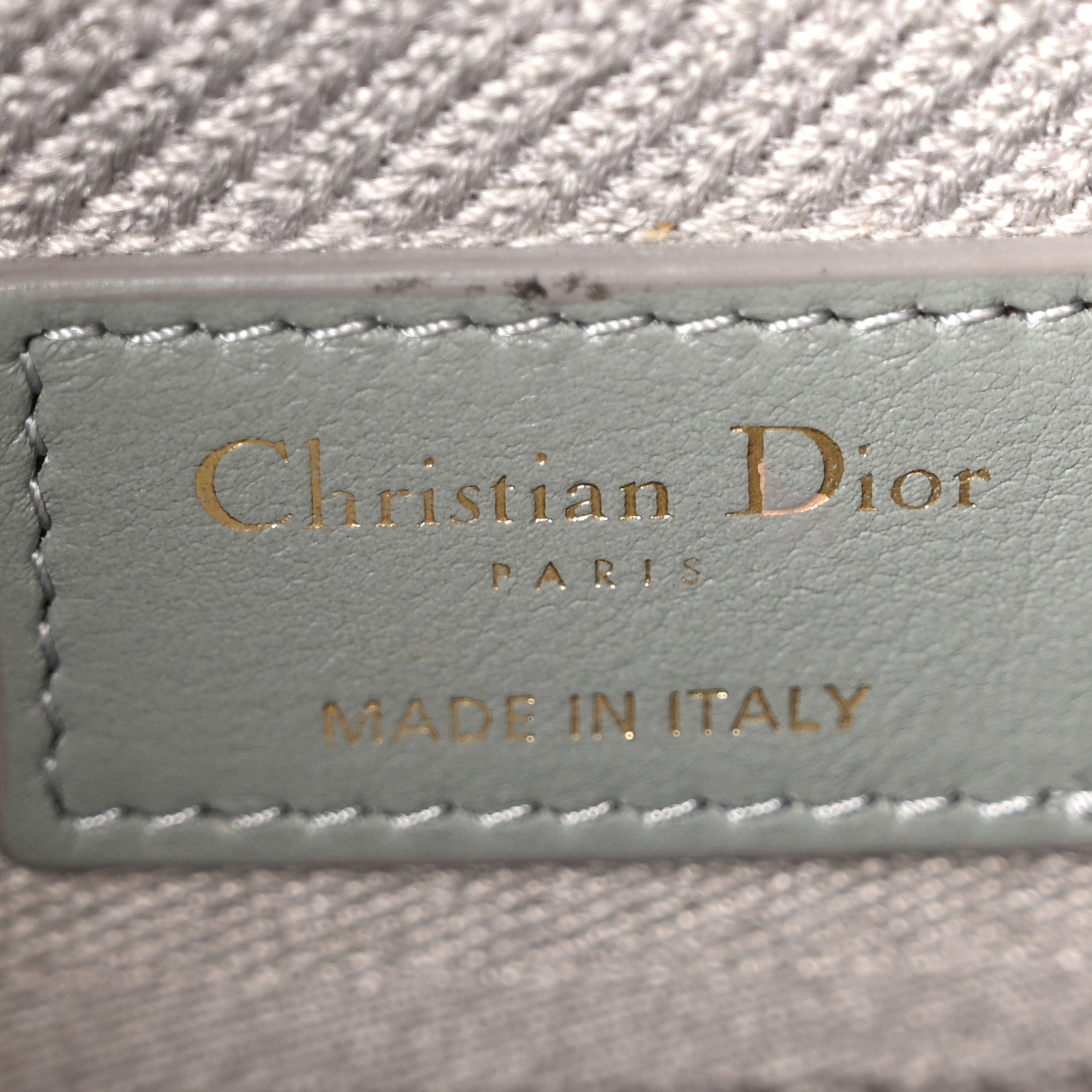 Christian Dior Canvas Embroidered Cannage Medium Lady D-Lite Gray 6 of 10