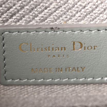 Christian Dior Canvas Embroidered Cannage Medium Lady D-Lite Gray 6 of 10
