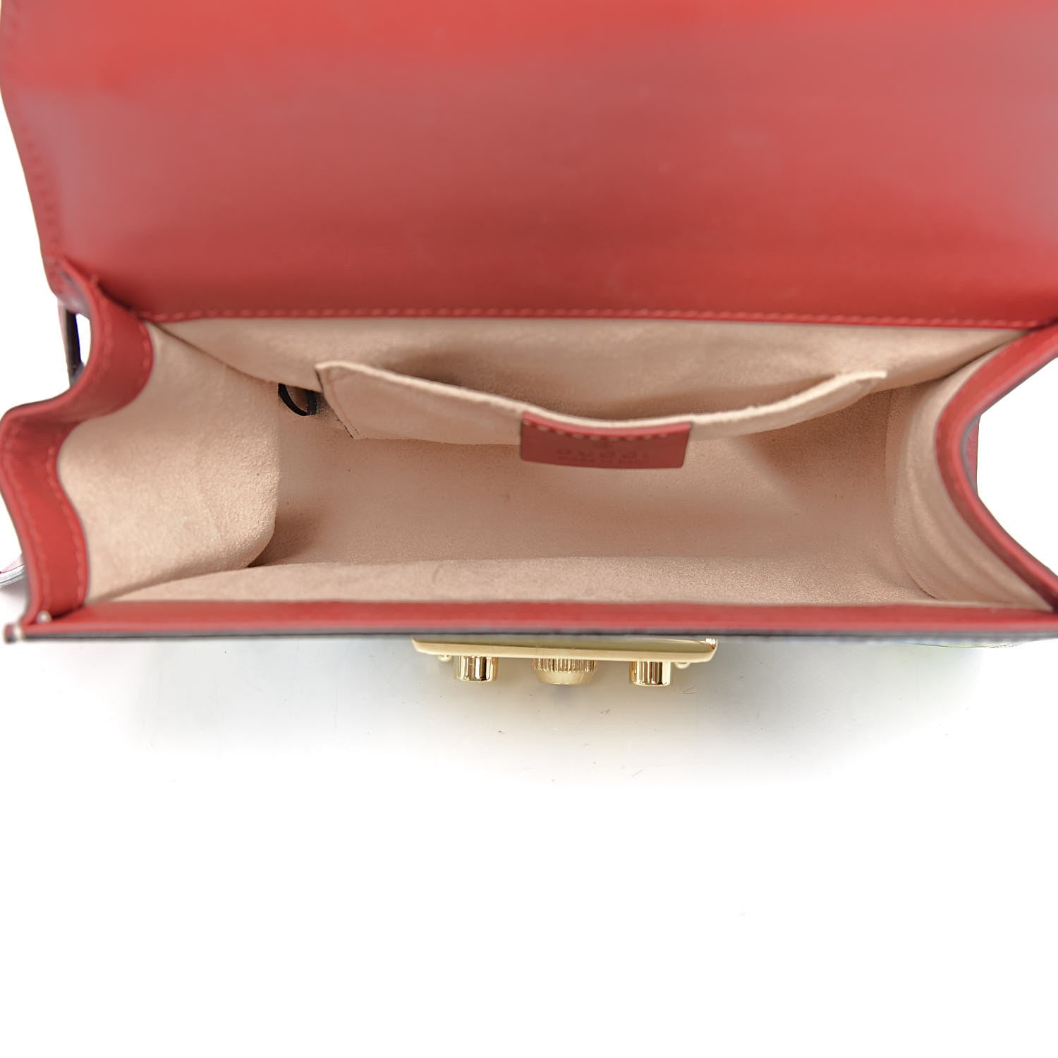 Gucci GG Supreme Monogram Blooms Small Padlock Shoulder Bag Beige Blue Navy Hibiscus Red 5 of 10