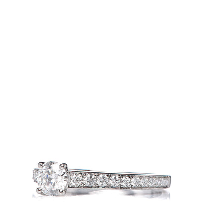 Van Cleef & Arpels Platinum Diamond .32ct Romance Solitaire Ring 49 4.75 3 of 6