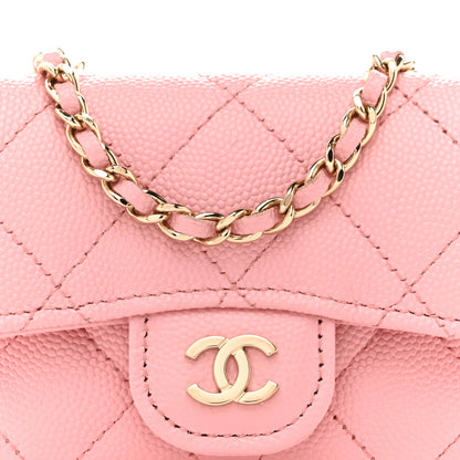Chanel Caviar Quilted Mini Chain Belt Bag Light Pink 9 of 12