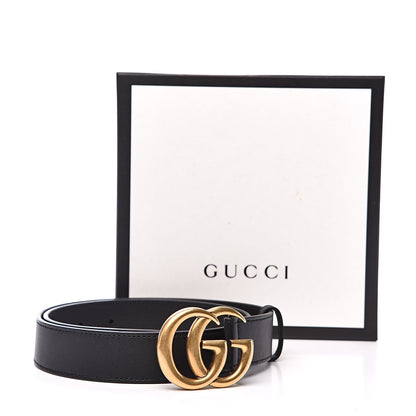 Gucci Calfskin Double G 30mm Belt 75 30 Black 6 of 6