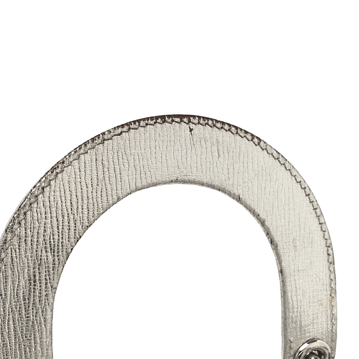 Christian Dior Metallic Grained Calfskin Cannage Small Lucky Badges My Lady Dior Silver 14 of 18