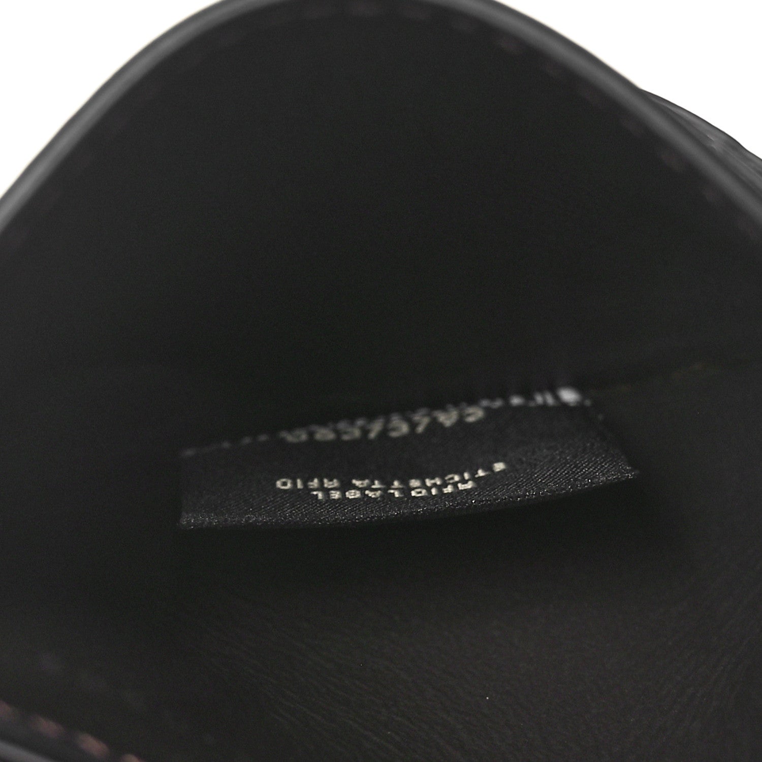 Fendi Vitello Ceylon Bi-Color FF 1974 Embossed FF Diamonds Card Holder Maya Black 5 of 7