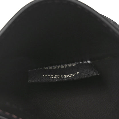 Fendi Vitello Ceylon Bi-Color FF 1974 Embossed FF Diamonds Card Holder Maya Black 5 of 7