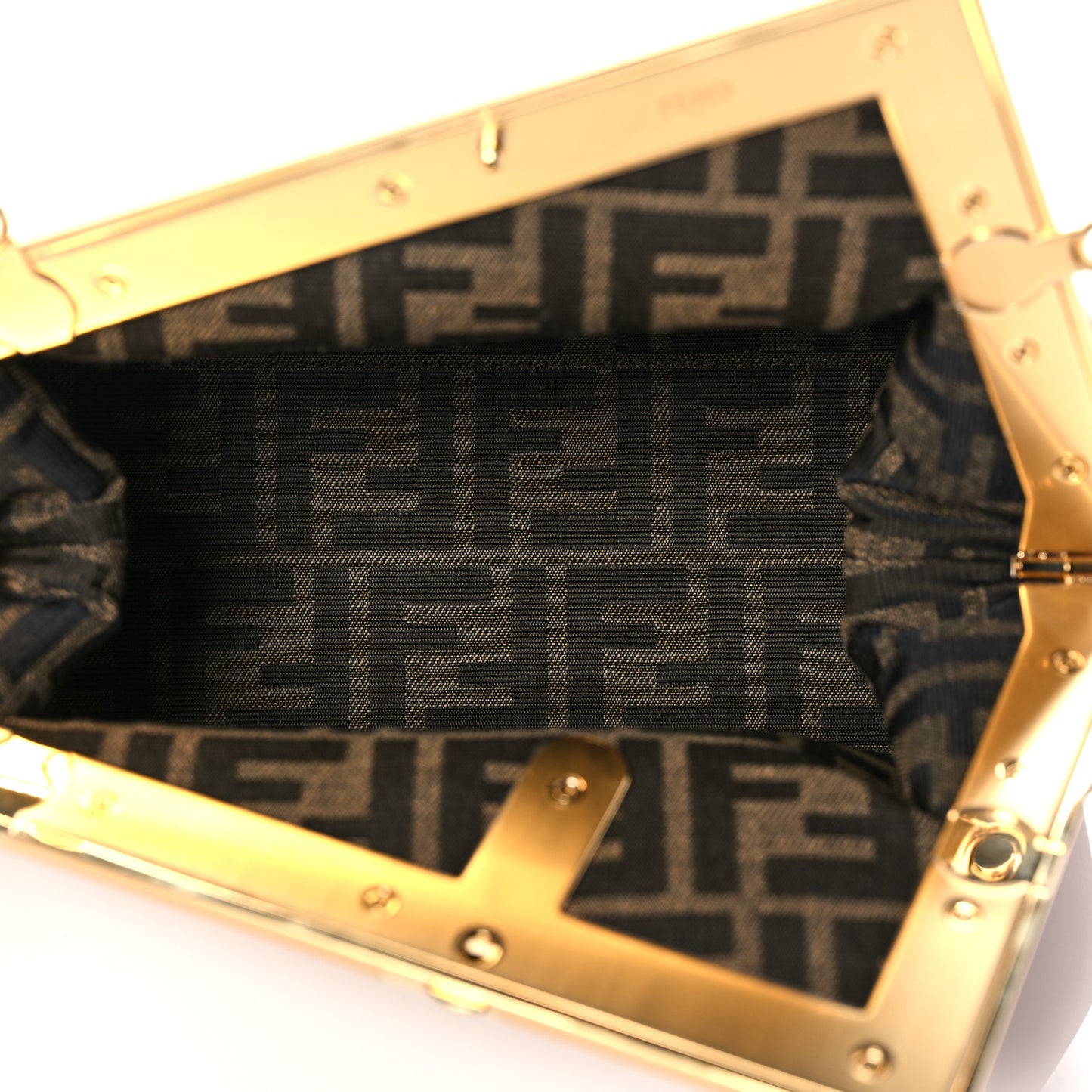 Shiny Nappa Small Fendi First Caramello