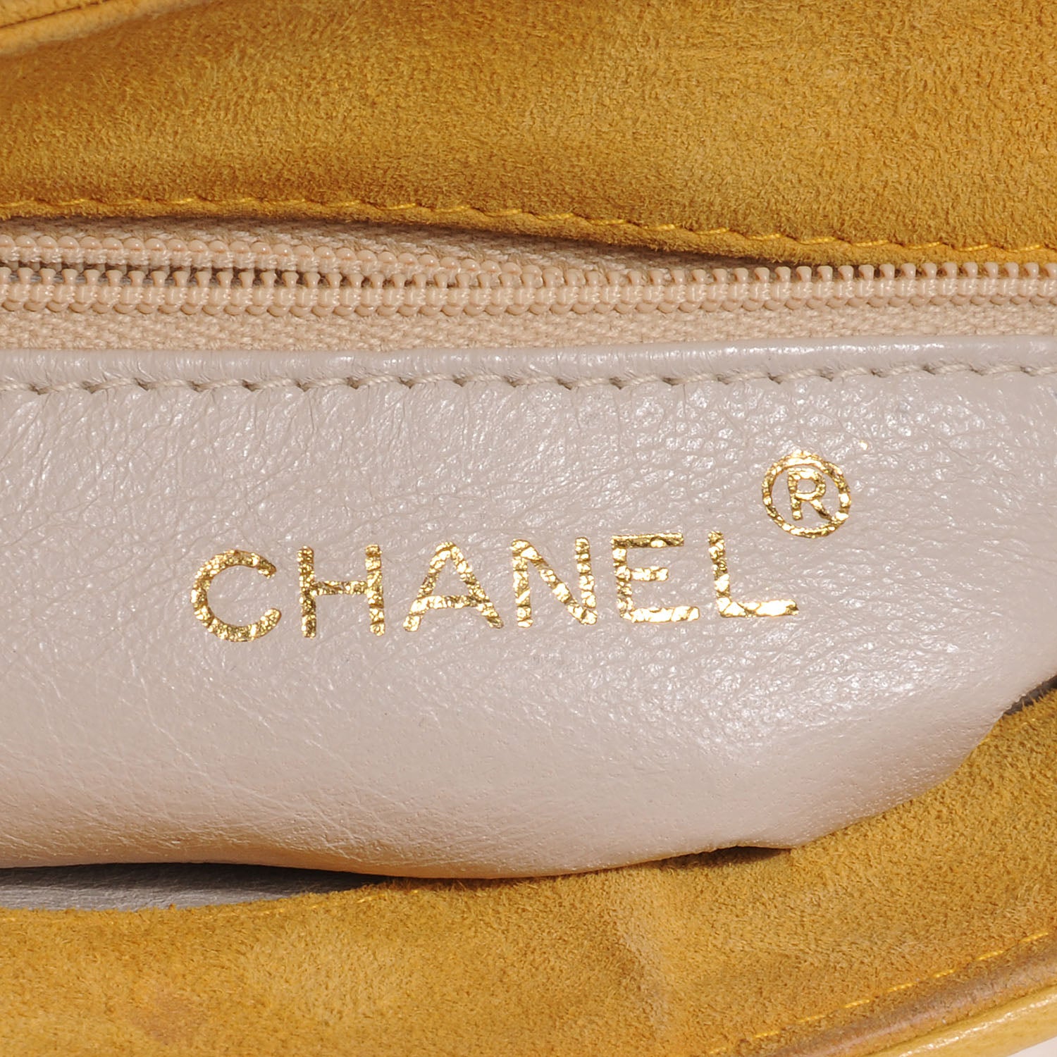 Chanel Suede Quilted Tassel Shoulder Bag Yellow 7 of 9