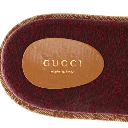 Gucci Canvas GG Monogram Angelina Platform Slide Sandals 39 Beige Ruggine 7 of 12