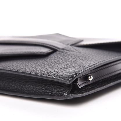 Hermes Box Taurillon Clemence Faco Clutch Black 7 of 13