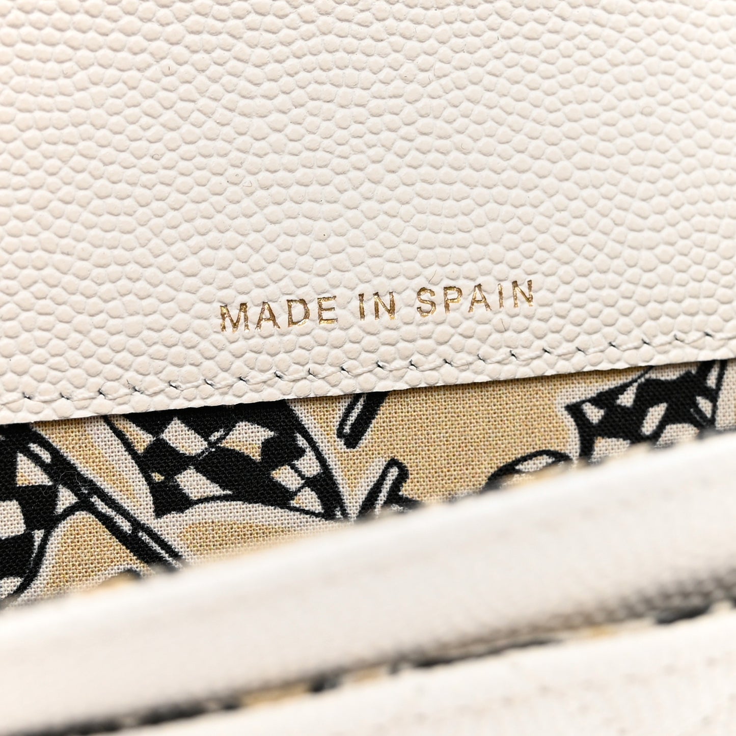 Caviar Quilted CC Flap Card Holder White