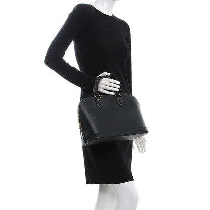 Louis Vuitton Epi Alma PM Black 2 of 9