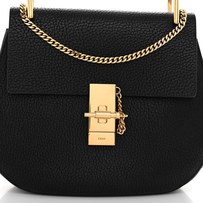 Chloe Grained Lambskin Drew Shoulder Bag Black 7 of 10