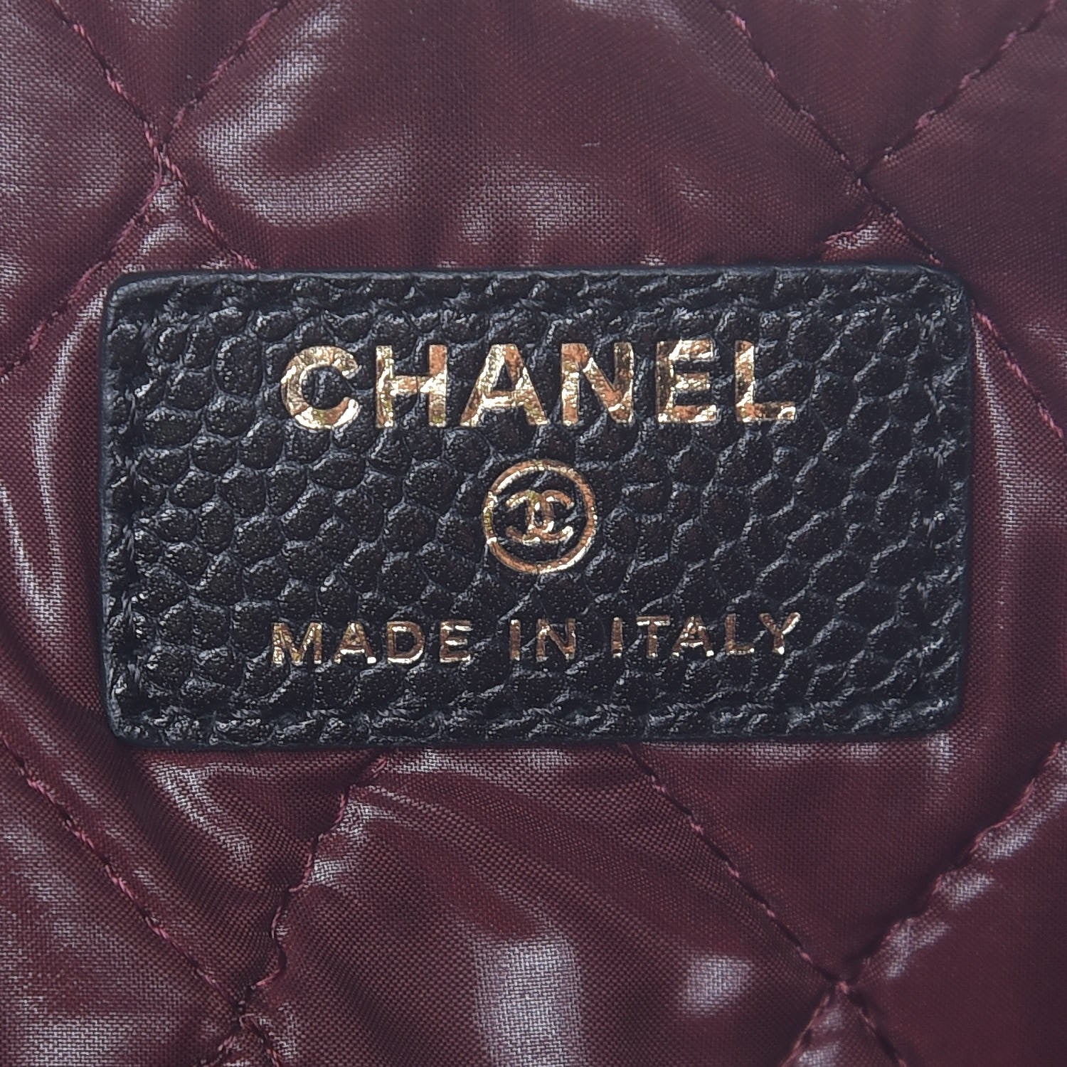 Chanel Caviar Quilted Large Cosmetic Case Black 6 of 8