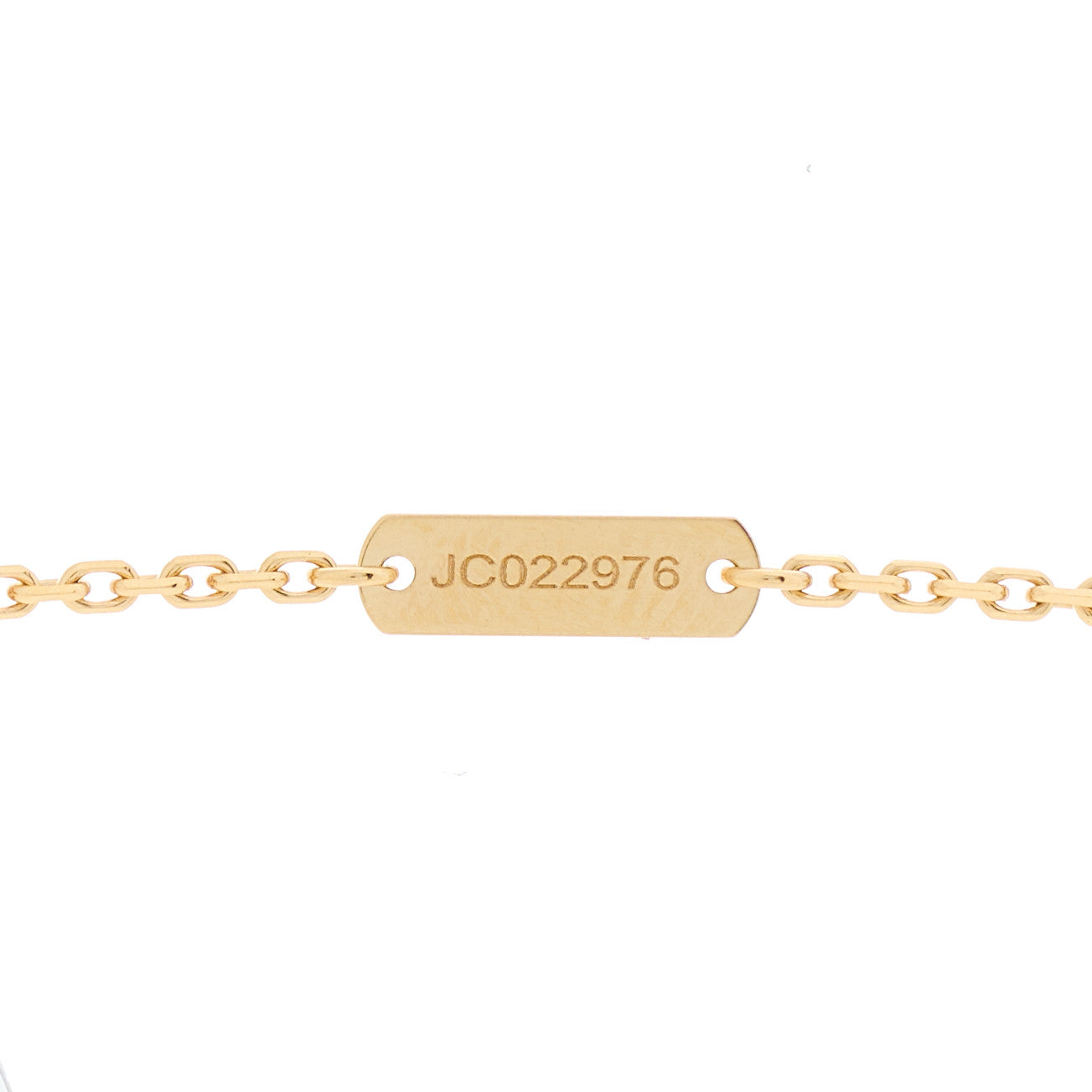 Van Cleef & Arpels 18K Yellow Gold Mother of Pearl Vintage Alhambra Pendant Necklace 5 of 6