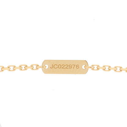 Van Cleef & Arpels 18K Yellow Gold Mother of Pearl Vintage Alhambra Pendant Necklace 5 of 6