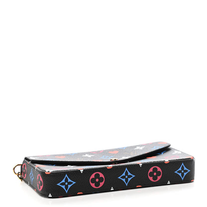 Louis Vuitton Game On Felicie Chain Wallet Black 5 of 11