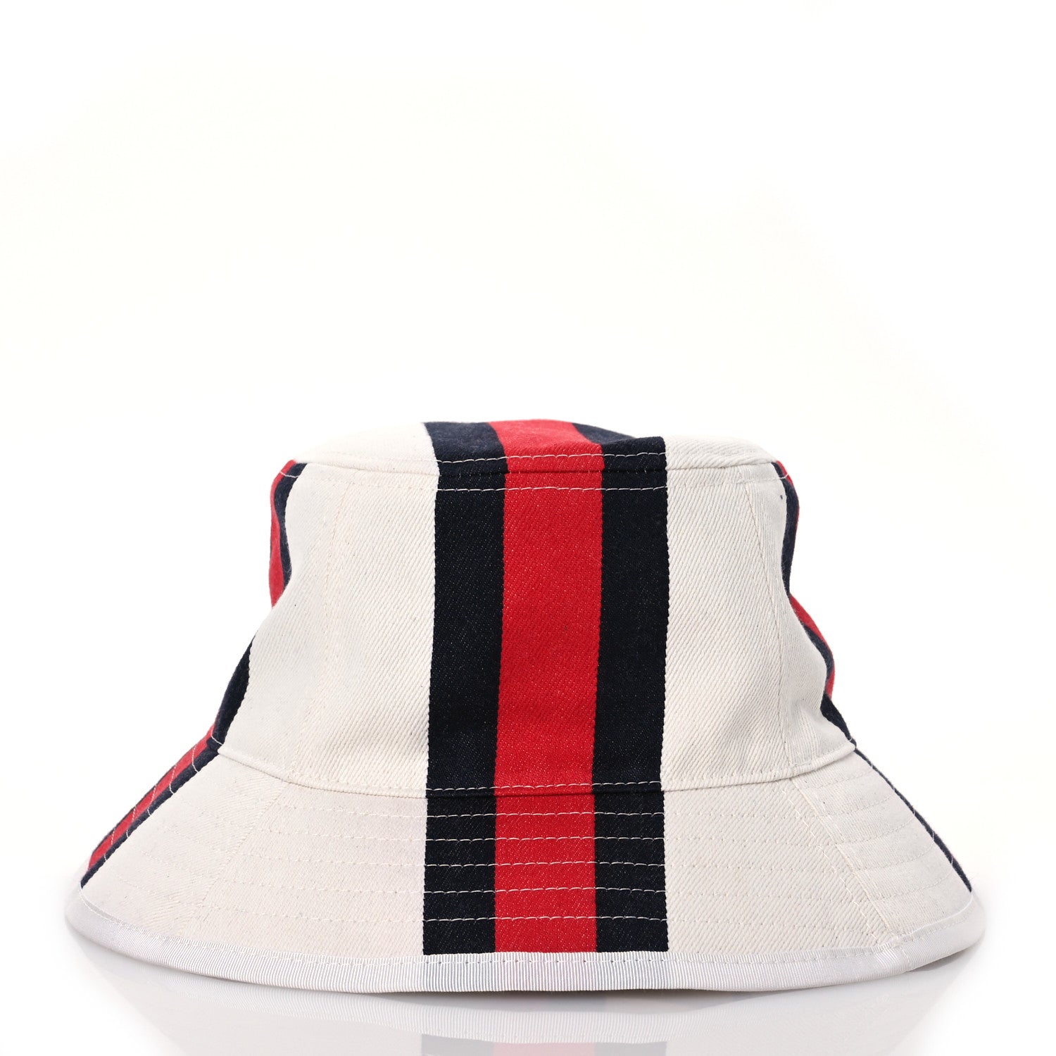 Gucci Monogram Canvas Web Bucket Hat S White 6 of 10